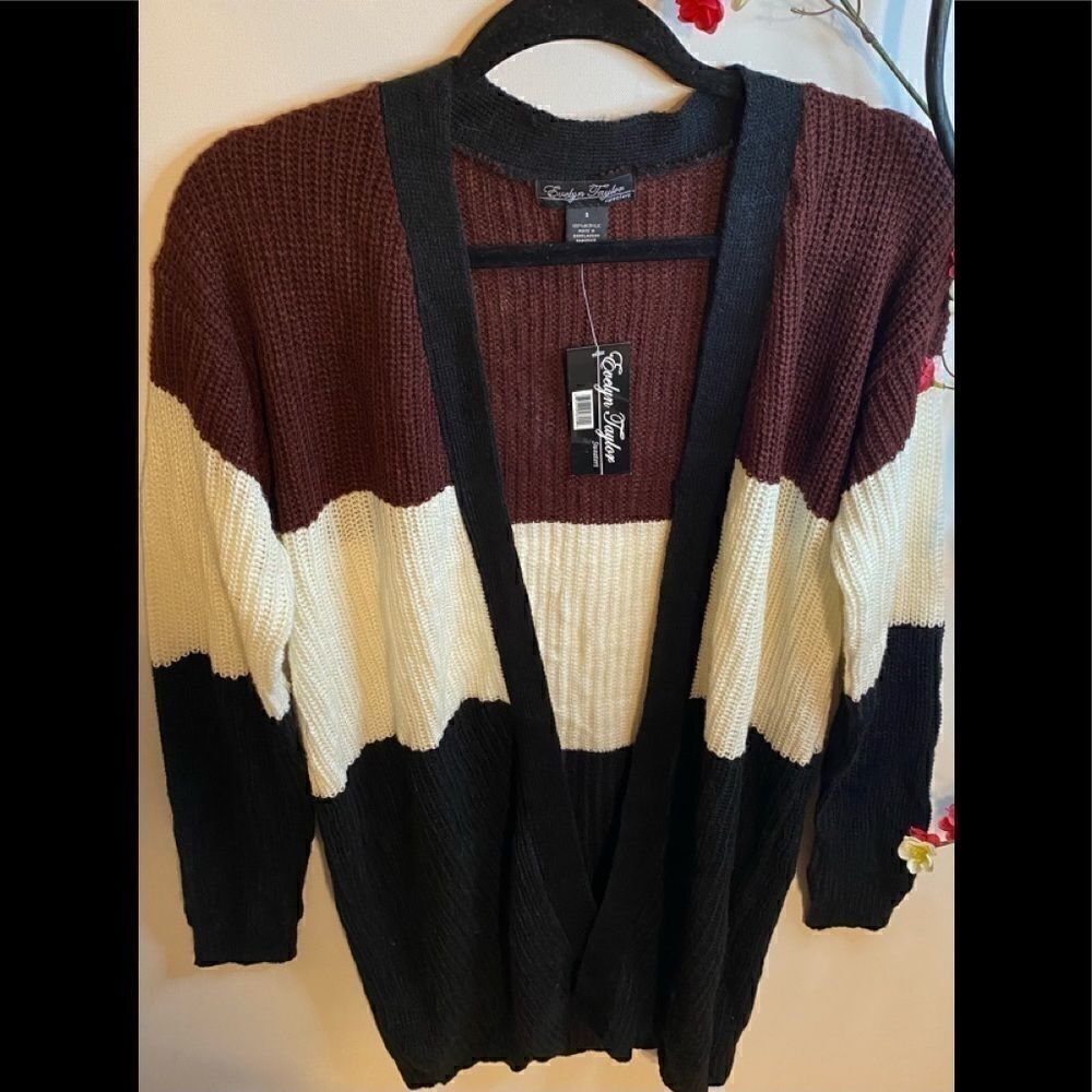 💥Evelyn Taylor knit Open Cardigan Size: Small - Picture 8 of 11